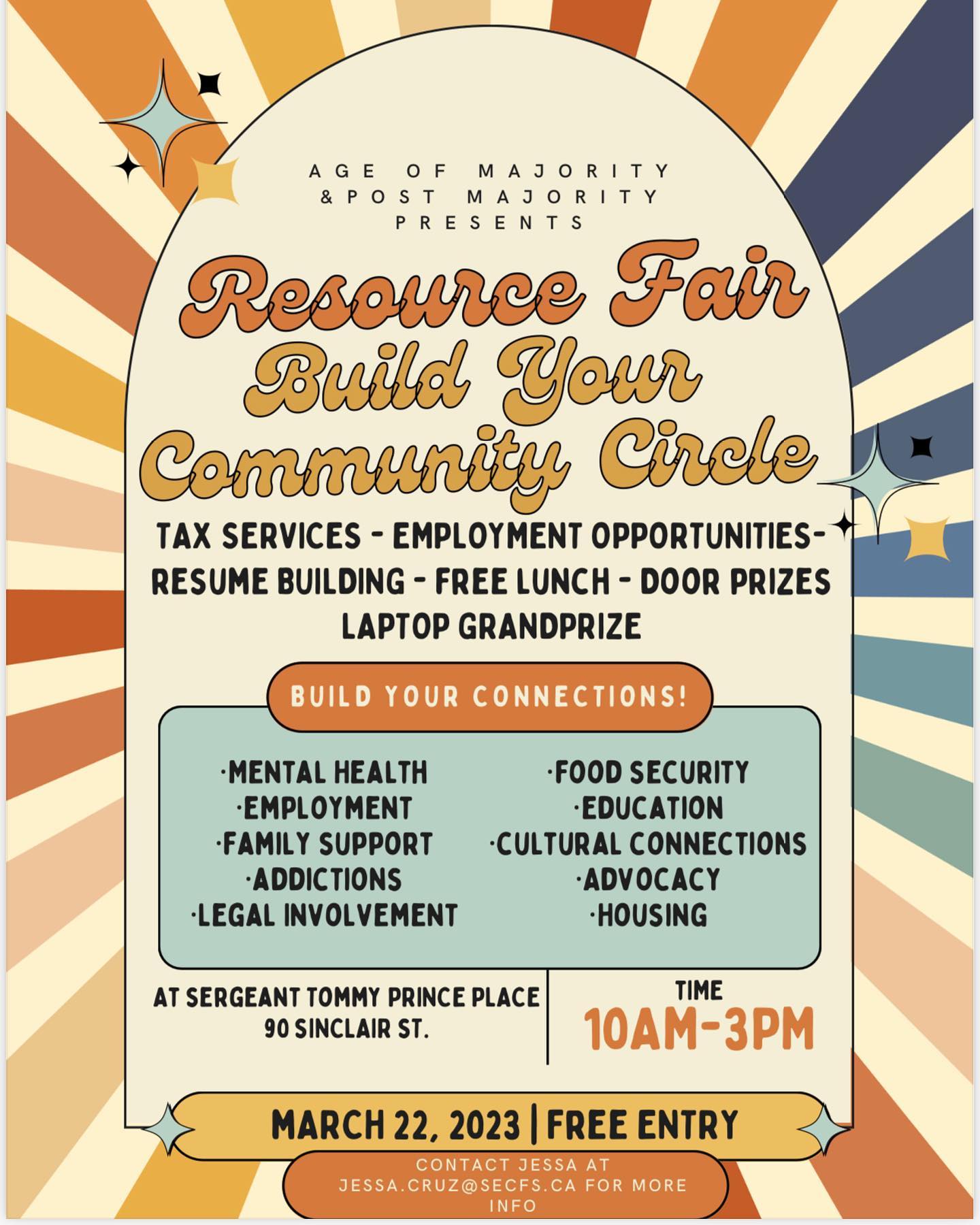 CFS - Resource Fair - March 22 - 90 Sinclair St 